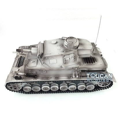 Henglong Plastic 1/16 TK7.0 German Panzer IV F 3858 RTR RC Tank Model Infrared System BB Unit Smoke Lights 2 Sounds Metal Barrel