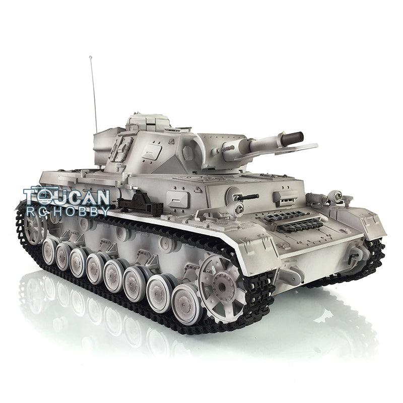 Henglong Plastic 1/16 TK7.0 German Panzer IV F 3858 RTR RC Tank Model Infrared System BB Unit Smoke Lights 2 Sounds Metal Barrel