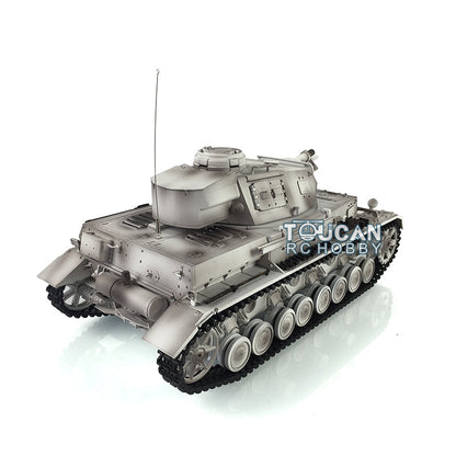 Henglong Plastic 1/16 TK7.0 German Panzer IV F 3858 RTR RC Tank Model Infrared System BB Unit Smoke Lights 2 Sounds Metal Barrel