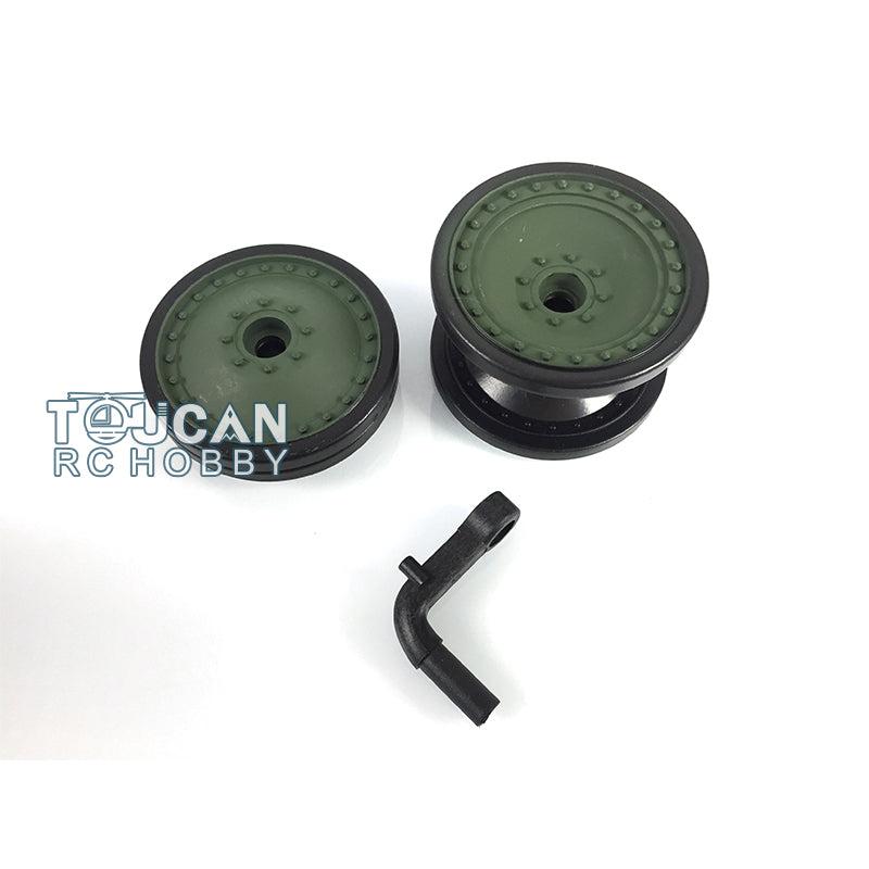 Plastic Tracks Sprockets Road Wheels With Plastic Suspension Idlers For HengLong 1/16 3869/3879 RC Tank Vehicle DIY Model