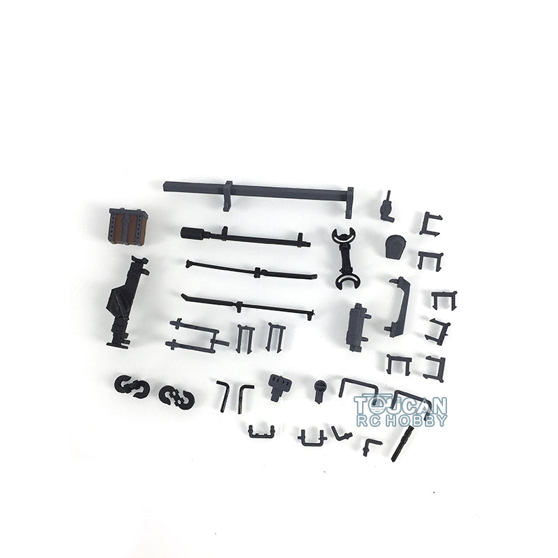 Plastic Sprockets Road Wheels Idlers Accessories Pack Decal Assembled Chassis For HL 1/16 3859 RC Tank Vehicle DIY Model