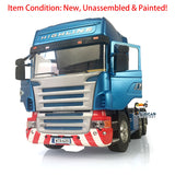 1/14 Toucanrc Highline RC Tractor Truck DIY Car Model Blue Painted Motor for Remote Control Vehicles