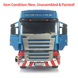 1/14 Toucanrc Highline RC Tractor Truck DIY Car Model Blue Painted Motor for Remote Control Vehicles