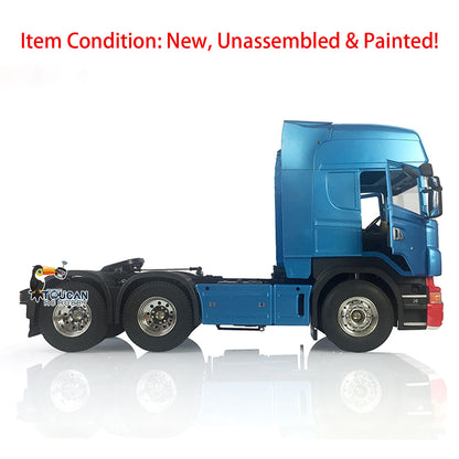 1/14 Toucanrc Highline RC Sattelzugmaschine DIY Automodell Blau lackierter Motor für ferngesteuerte TAMIYA Fahrzeuge