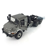 Free Fast Shipping JDM 1/14 Metal 6X6 Remote Control Off Road Tractor Truck 2Speed Gearbox Differential Axles Metal Chassis No Battery