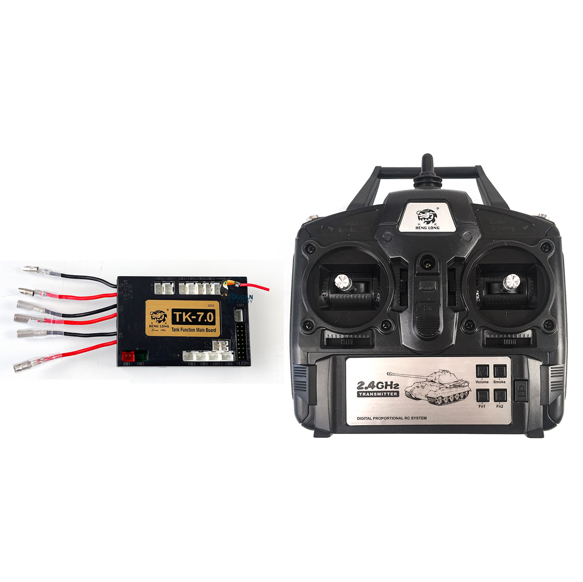 1/16 Scale Henglong Radio Control Tank Model 2.4Ghz 7.0 Generation Transmitter Main Board Motherboard T90 and Tiger I Sound