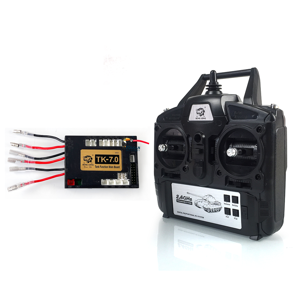 1/16 Scale Henglong Radio Control Tank Model 2.4Ghz 7.0 Generation Transmitter Main Board Motherboard T90 and Tiger I Sound
