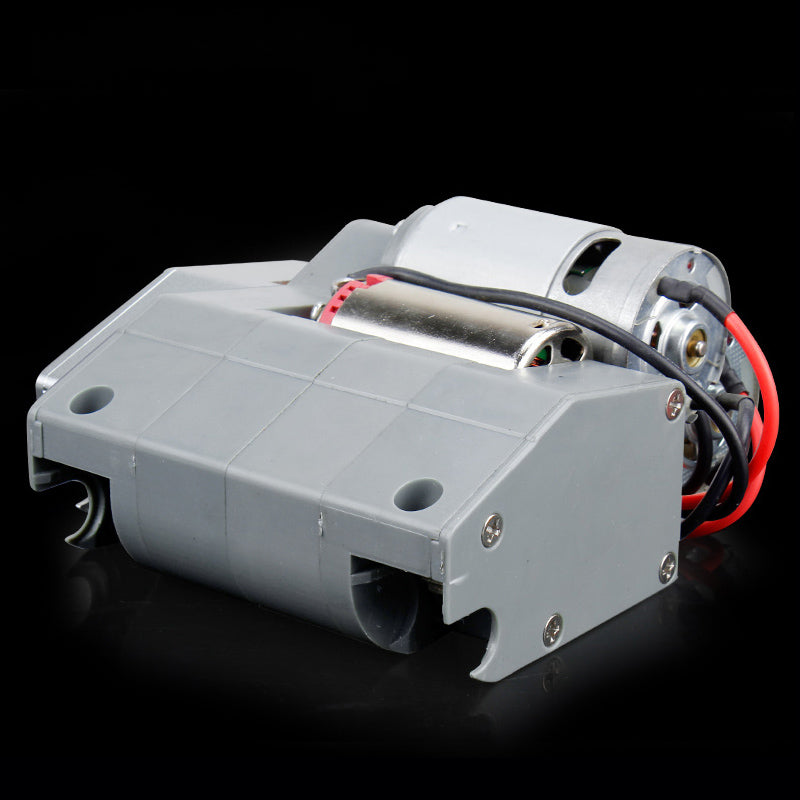 Henglong 1/16 Double Flow Gearbox L65mm H65mm 60mm With Plastic Shell Metal Gears 1/39 Gear Ratio For Customized Metal RC Tank