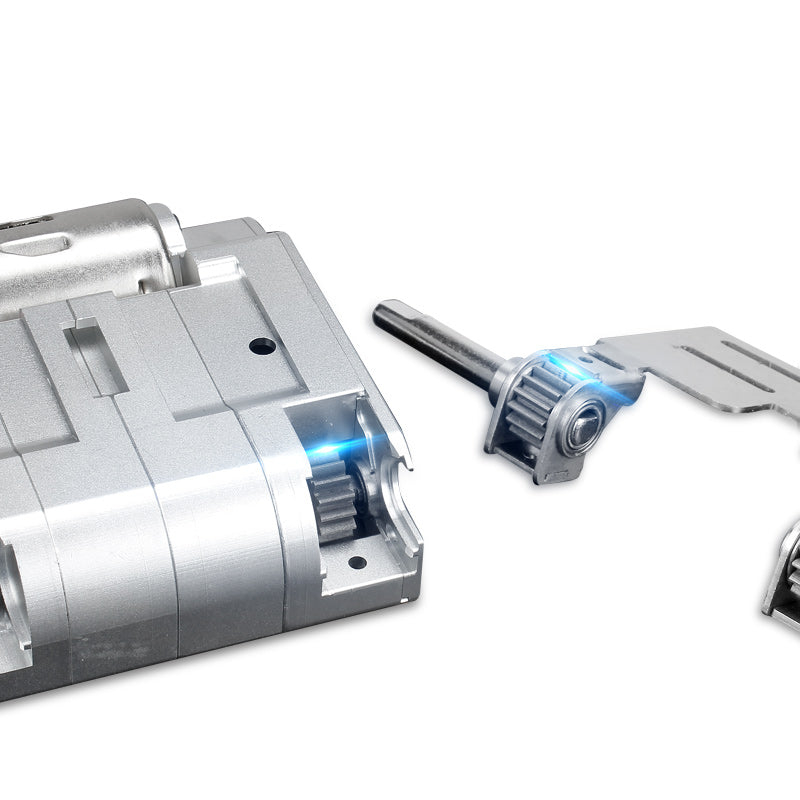 Henglong 1/16 Double Flow CNC Metal Gearbox L65mm 55mm H65mm 60mm With Gear Ratio 1/39 For RC Metal Tank Vehicle Accessory