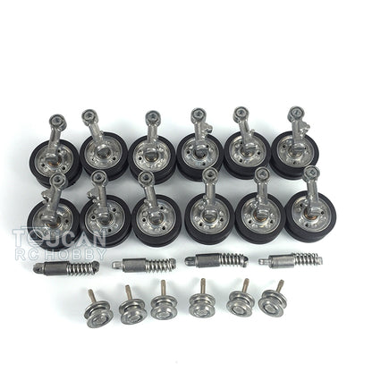 Dekorationsteile Tasche Ketten Kettenräder Leiträder Laufräder für 2,4G Henglong 1/16 Deutscher Panzer III L Fernbedienung RTR Panzer 3848