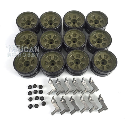 IN Stock Heng Long Plastic Sprockets Road Wheels Idlers Telescopic Barrel Accessories Package For 3939 Russian T72 RC Tank Vehicle Model