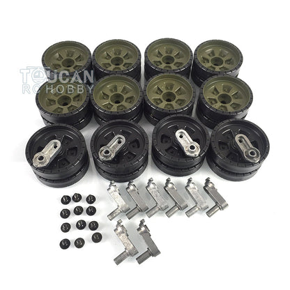 IN Stock Heng Long Plastic Sprockets Road Wheels Idlers Telescopic Barrel Accessories Package For 3939 Russian T72 RC Tank Vehicle Model