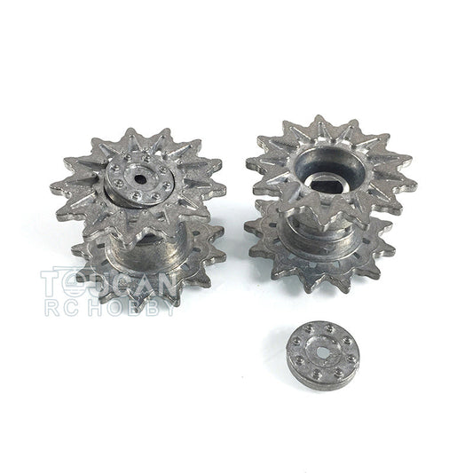 TOUCAN RC HOBBY Henglong Metal Sprockets Driving Wheels for 1/16 Scale USA M4A3 Sherman RC Tank 3898 Remote Controlled Panzer DIY Accessories