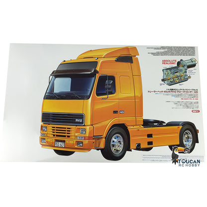 TOUCAN RC HOBBY Unassembled 1/14 56312 FH12 420 RC Tractor Electric Vehicle Radio Controlled Truck Hobby Model KIT 540 Motor