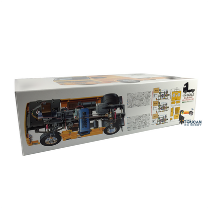TOUCAN RC HOBBY Unassembled 1/14 56312 FH12 420 RC Tractor Electric Vehicle Radio Controlled Truck Hobby Model KIT 540 Motor