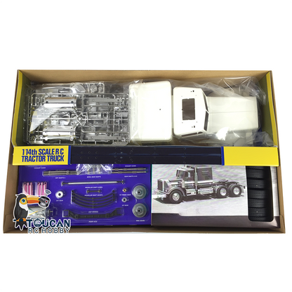 TOUCAN RC HOBBY 1/14 Scale 6x4 RC Tractor Truck Remote Controlled Construction Vehicle KIT 540 56301 DIY Hobby Models