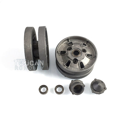 Heng Long Metal Tracks Sprockets Road Wheels Idlers Driving Axle Bearings Part For British Challenger II 3908 RC  Tank Model