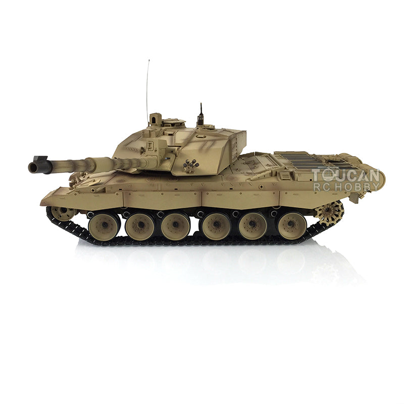 Henglong 1/16 2.4G TK7.0 Plastic British Challenger II 3908 RTR RC Tank Armored Vehicle Model BB Unit Infrared Combat Smoke