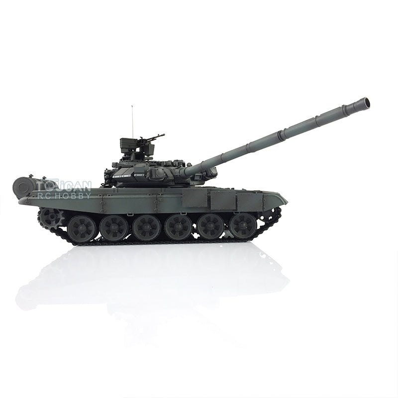 Verbesserter Henglong 1/16 TK7.0 Russischer T90, fahrbereit, funkgesteuerter Panzer, 3938 Metallketten, Kettenräder, Leiträder, Rauchgeräusche