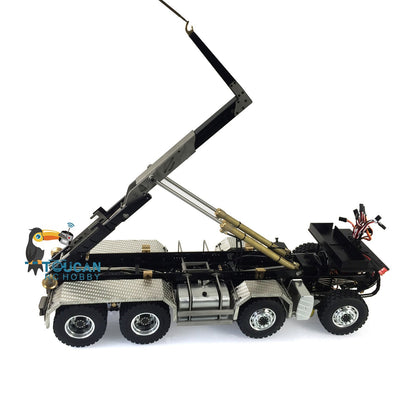 TOUCAN RC HOBBY LESU 1/14 TGS 8*8 RC Hydraulic Dumper Truck Lorry Remote Control Tipper Lights Sound Two Speed ESC Motor 3T Differential Lock Steering Servo