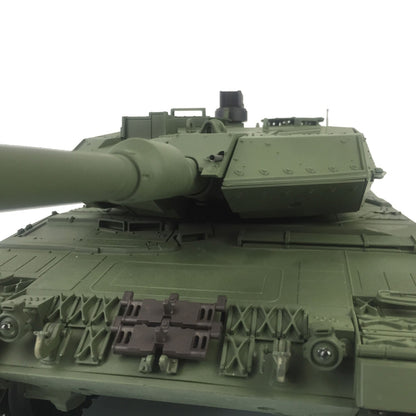 Henglong 1/16 TK7.0 German Leopard2A6 RTR RC Tank Model 3889 IR BB Smoke Barrel Recoil 360 Degrees Turret Metal Tracks Sprockets Idlers Road Wheels Gearbox