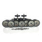 IN Stock Metal Road Wheels With Rims Rubber Tyres 16PCS For Henglong 1/16 Scale 2.4Ghz German Tiger I 3818 Panther 3819 RC Tank Spare Parts