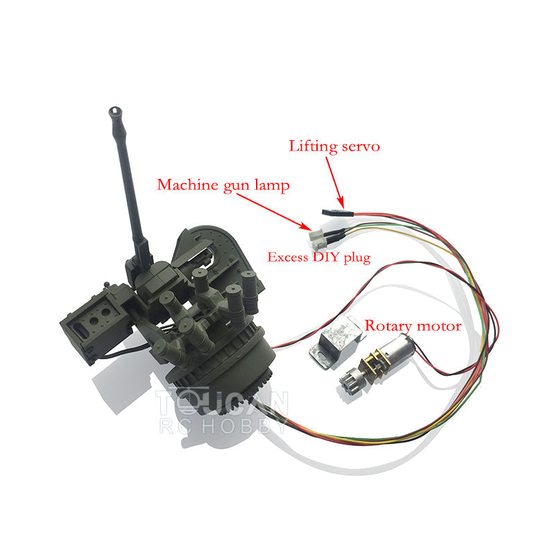 CS Metal Weapon Station Parts For 1/16 Leopard2A6 3889 Remote Control Tank TK16 Main Board RC DIY Vehicle Model Accessories