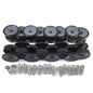 Plastic Tracks Road Wheels Sprockets Idlers Armors Turret Cupola Decoration Decal For Henglong 1/16 German Tiger I 3818/Panther 3819 RC Tank Parts