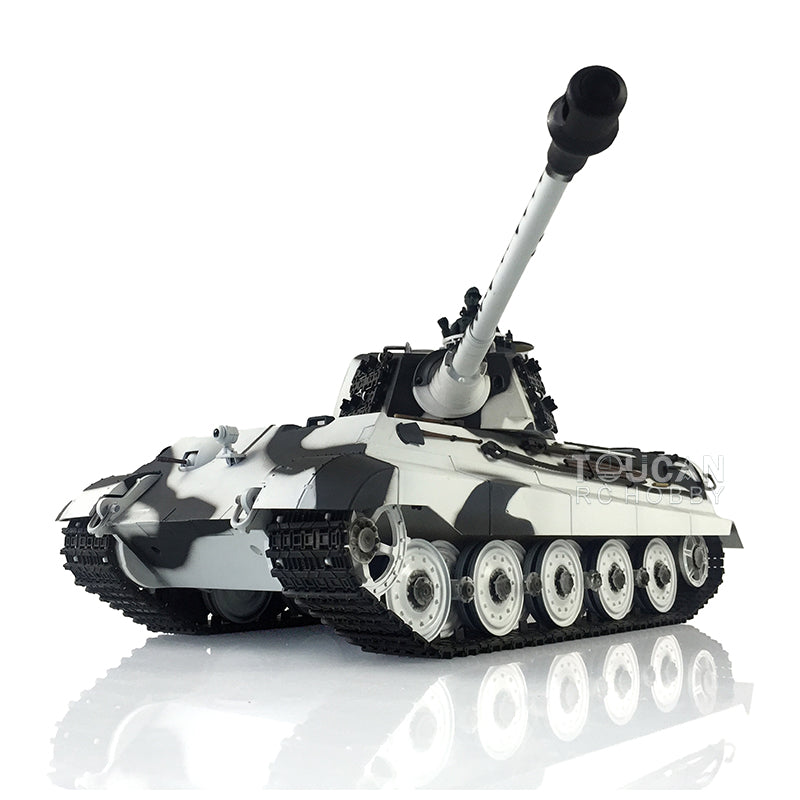 Henglong 1/16 TK7.0 Plastic German King Tiger RTR RC Tank Model 3888A Sound Light Smoke BB Infrared Combat Metal Barrel