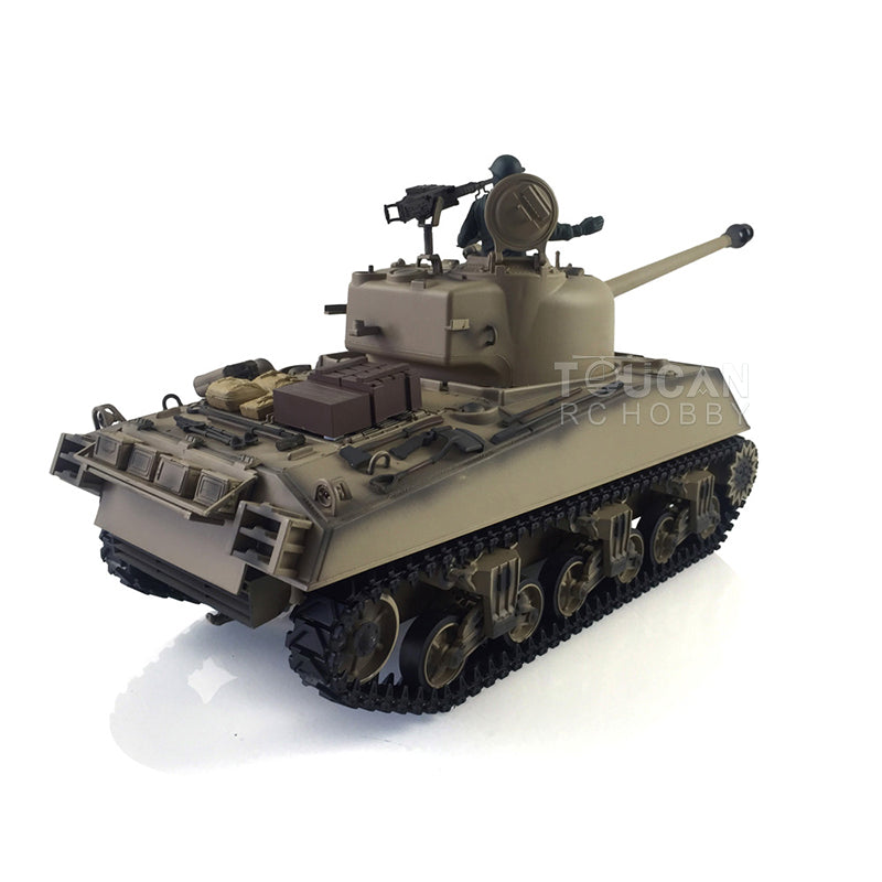 Henglong 1/16 TK7.0 Plastic 3898 USA M4A3 Sherman RTR RC Tank Barrel Recoil Smoke 360 Degrees Turret Infrared Combat BB Unit Sound Light