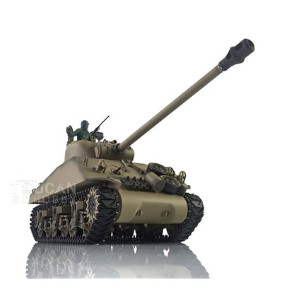 Henglong 2.4G 1/16 TK7.0 Plastic USA M4A3 Sherman 3898 RTR RC Tank with Barrel Recoil BB Infrared Combat Smoke Light Sound Metal Barrel