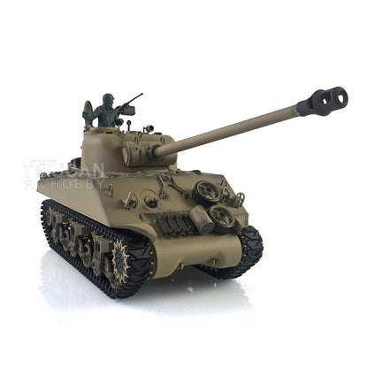 Henglong 1/16 TK7.0 Plastic 3898 USA M4A3 Sherman RTR RC Tank Barrel Recoil Smoke 360 Degrees Turret Infrared Combat BB Unit Sound Light