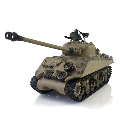 Henglong 1/16 TK7.0 3898 USA M4A3 Sherman RTR RC Tank Barrel Recoil Smoke 360 Degrees Turret BB IR Metal Tracks Gearbox Drive Idler Wheels