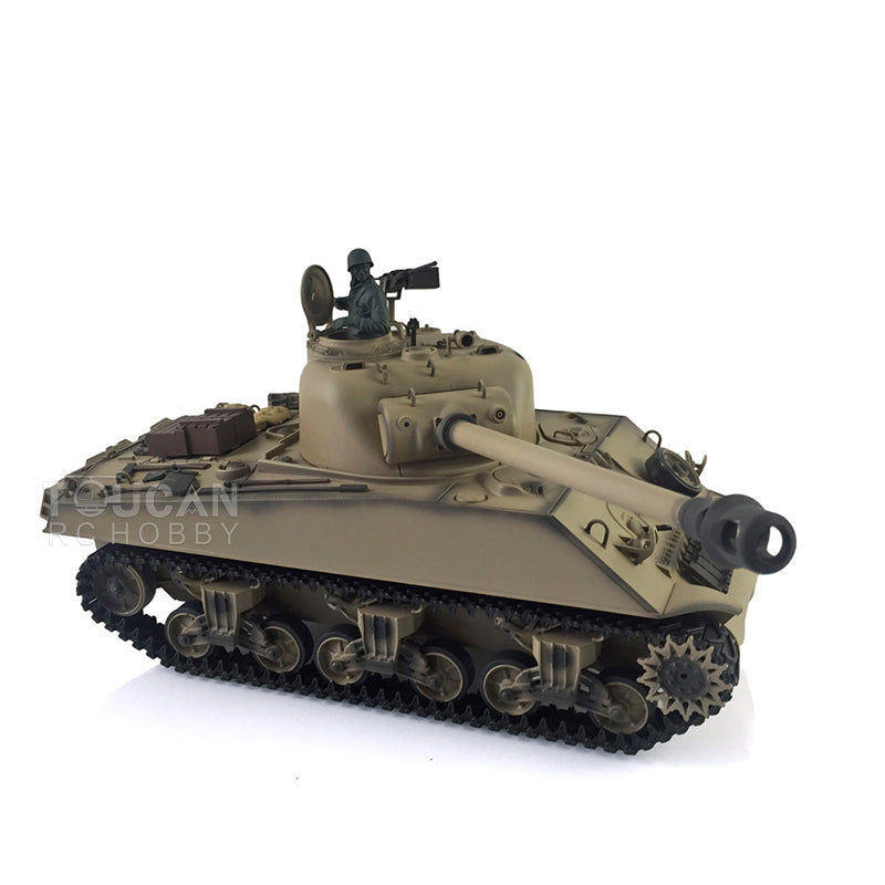 Henglong 1/16 TK7.0 Plastic 3898 USA M4A3 Sherman RTR RC Tank Barrel Recoil Smoke 360 Degrees Turret Infrared Combat BB Unit Sound Light