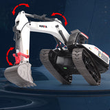 1/14 HUINA Metall RC Bagger Modell 1594 Radio Licht Batterie 22CH Sound Spielzeug Geschenk für Erwachsene Kinder DIY Modell