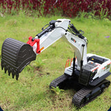 1/14 HUINA RC Metal Excavator Model Toys 1594 Radio Control Digger Light Sound Battery