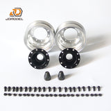 JDM Metal Front/Rear Wheel Hubs for 1/14 RC Dumper Tractor Truck Construction Vehicle High-end Model Enthusiasts