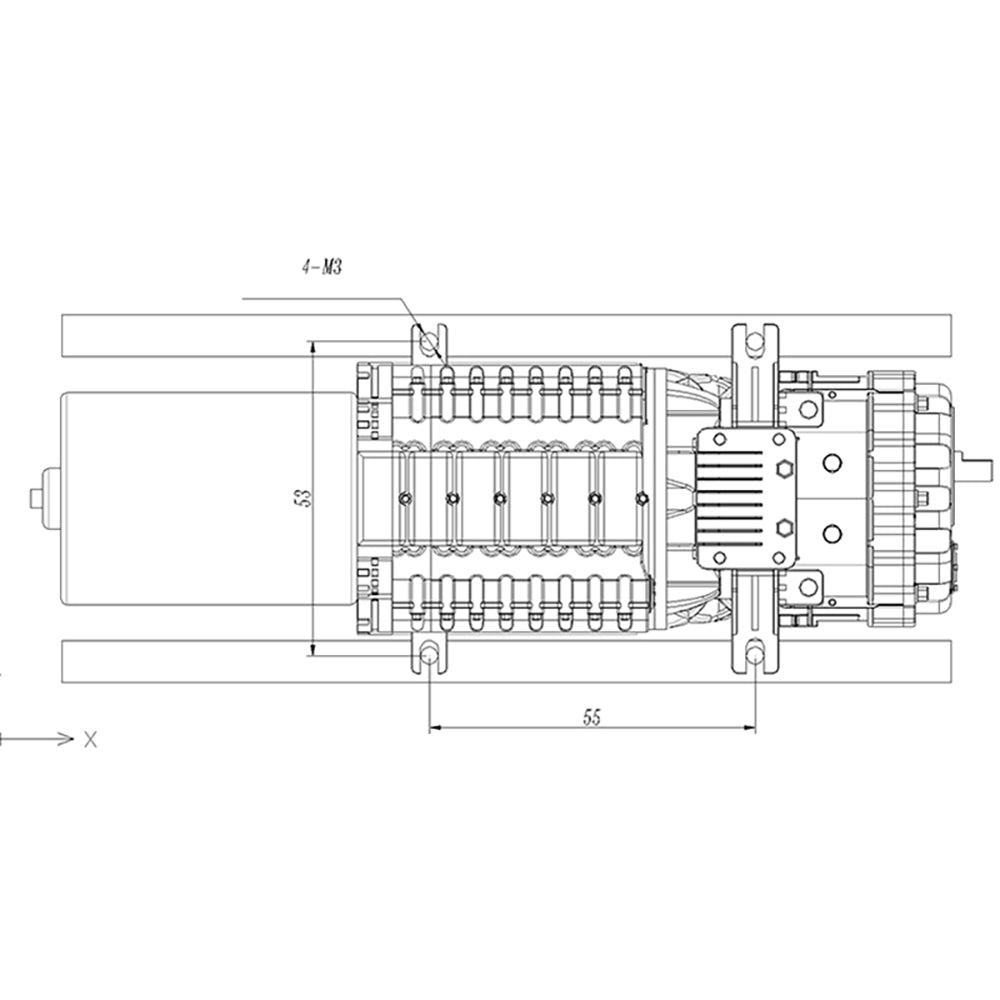 JDM Automatisches stufenloses Getriebe mit gebürstetem Motor für RC-Sattelzugwagen im Maßstab 1:14, TAMIYA LESU, Fernbedienungsmodell