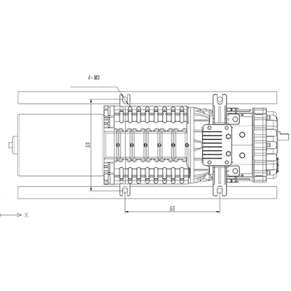 JDM Automatisches stufenloses Getriebe mit gebürstetem Motor für RC-Sattelzugwagen im Maßstab 1:14, TAMIYA LESU, Fernbedienungsmodell