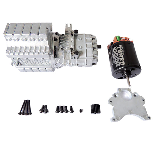 JDM Automatisches stufenloses Getriebe mit gebürstetem Motor für RC-Sattelzugwagen im Maßstab 1:14, TAMIYA LESU, Fernbedienungsmodell