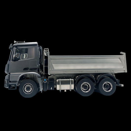 JDM-175 1/14 Metallchassis 6x6 RC Hydraulischer Dumper Fernbedienung Kipper Modell Motor 2-Gang-Getriebe