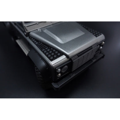 CAPO Werkzeugkasten TrailerHitch Gepäckträger Lichtsystem Rutschfeste Fußplatte für 1/18 CUB1 RC Crawler Modellautos Gepäckanhänger Teile