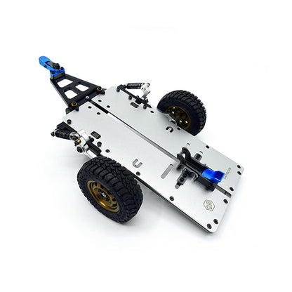 CAPO Werkzeugkasten TrailerHitch Gepäckträger Lichtsystem Rutschfeste Fußplatte für 1/18 CUB1 RC Crawler Modellautos Gepäckanhänger Teile