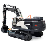 1/14 RC Hydraulic Digger Model Metal Radio Control Excavators EC380 with Metal Grab Buckets T12D Remote Controller & Receiver