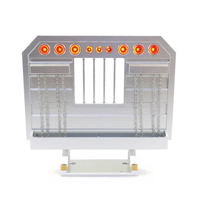 Grad Motor-Lufteinlassgitterabdeckung mit LED-Kabeln für Tamiya 1/14 Maßstab 56301 King 56344 RC Traktor-LKW-Modelle