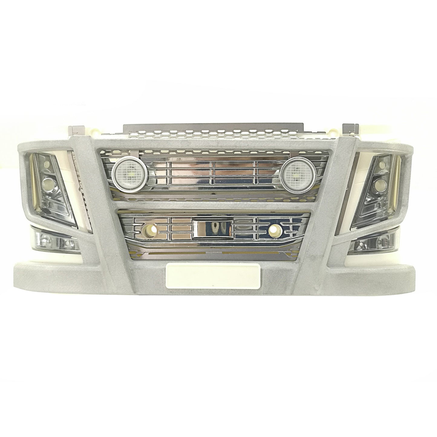 Grad Led Licht Metall Frontstoßstange DIY für Maßstab 1:14 RC Traktor LKW Baufahrzeug Modell Tamiya 56360