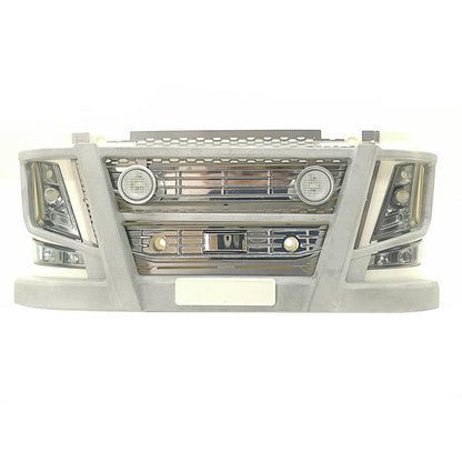Grad Led Licht Metall Frontstoßstange DIY für Maßstab 1:14 RC Traktor LKW Baufahrzeug Modell Tamiya 56360