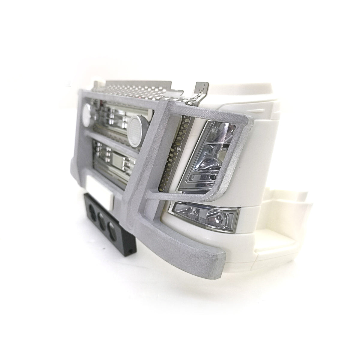Grad Led Licht Metall Frontstoßstange DIY für Maßstab 1:14 RC Traktor LKW Baufahrzeug Modell Tamiya 56360