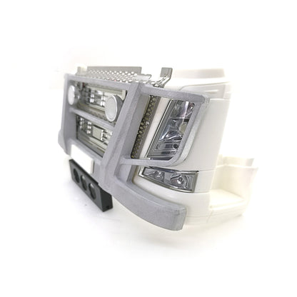Grad Led Licht Metall Frontstoßstange DIY für Maßstab 1:14 RC Traktor LKW Baufahrzeug Modell Tamiya 56360