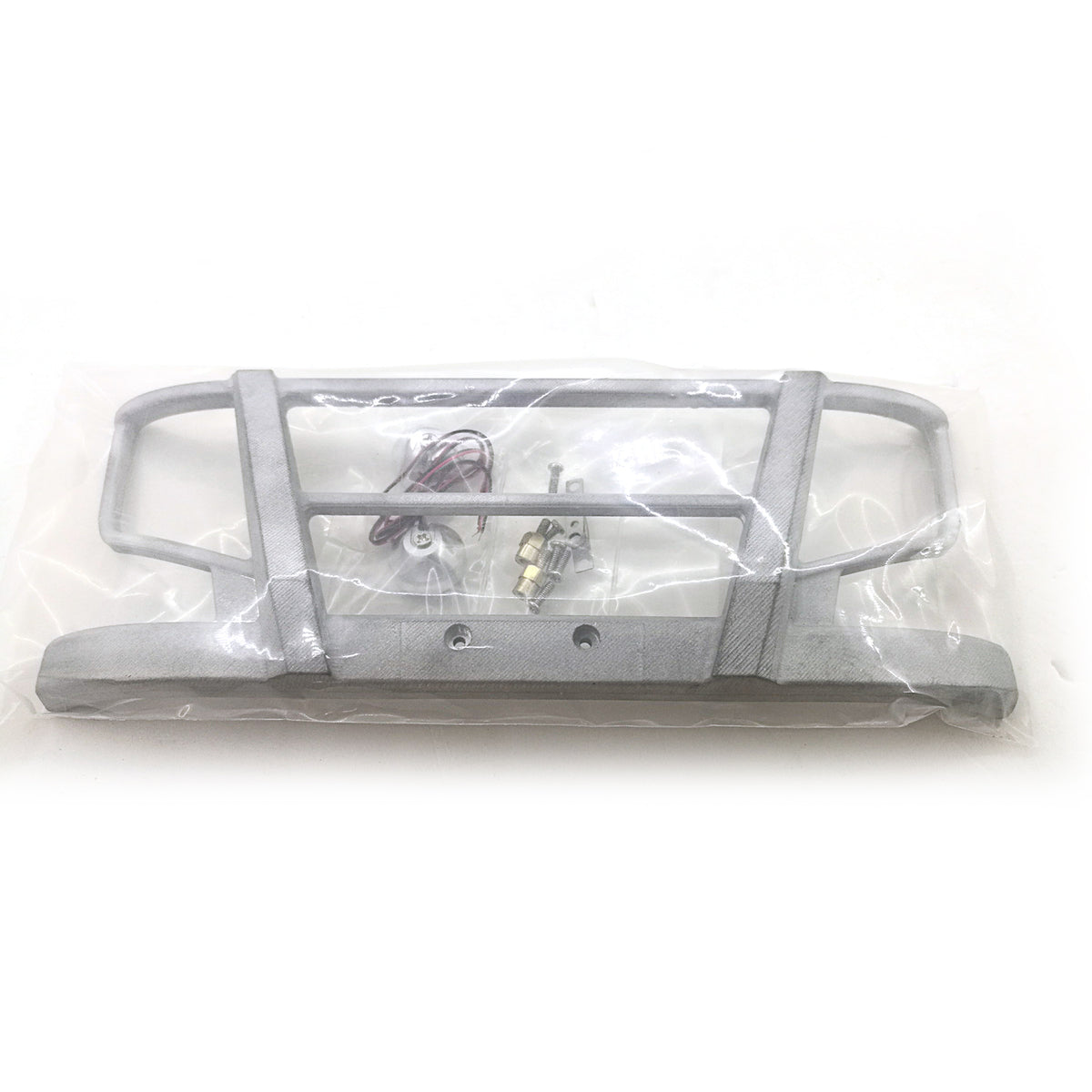 Grad Led Licht Metall Frontstoßstange DIY für Maßstab 1:14 RC Traktor LKW Baufahrzeug Modell Tamiya 56360